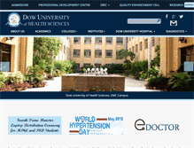 Tablet Screenshot of duhs.edu.pk